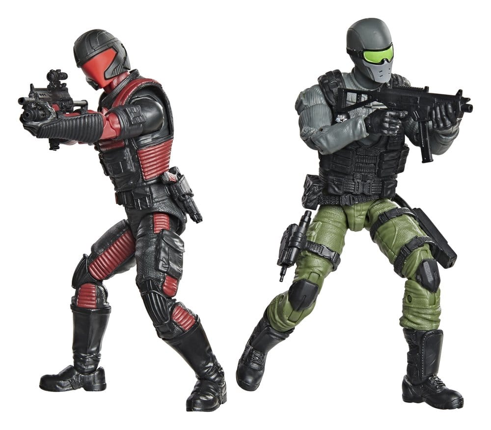 Hasbro - G.I. Joe Classified Series - Snake Eyes & Varmint ATV vs. Stealth Viper & Cobra Stealth Flight Pod (Trubble Bubble) #218 - 6” Action Figures & Vehicle Set