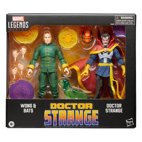 Hasbro - Marvel Legends - Doctor Strange - Doctor Strange, Wong et Bats (lot de 3) - Figurine articulée de 15 cm