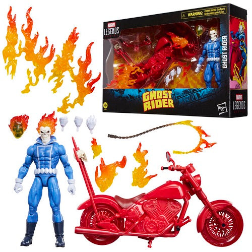 Hasbro - Marvel Legends - Marvel - Ghost Rider Johnny Blaze with Motorcycle (Ultimate Riders) - 6” Action Figure