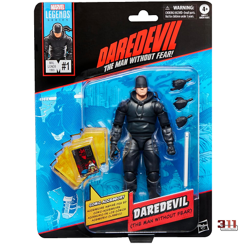 Hasbro - Marvel Legends - Retro Collection - Comic - Daredevil (The Man Without Fear) - 6" Action Figure