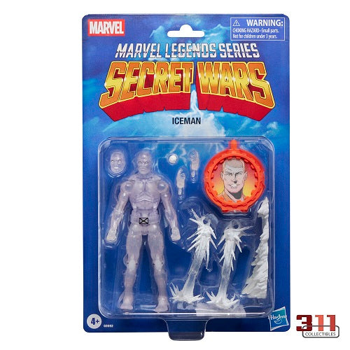 Hasbro - Marvel Legends - Retro Collection - Secret Wars (40th Anniversary) - Marvel’s Iceman - 6” Action Figure