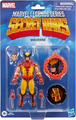 Hasbro - Marvel Legends - Collection Rétro - Secret Wars (40e anniversaire) - Figurine articulée Wolverine de Marvel - 15 cm