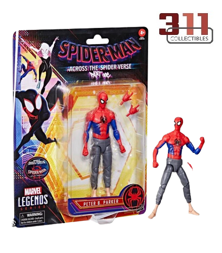 Hasbro - Marvel Legends - Retro Collection - Spider-Man: Across the Spider-Verse (Part One) - Peter B. Parker - 6” Action Figure