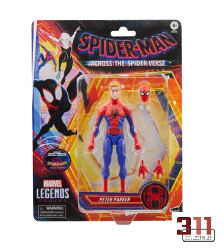 Hasbro – Marvel Legends – Retro Collection – Spider-Man: Across the Spider-Verse (Teil Zwei) – Peter Parker – 6-Zoll-Actionfigur