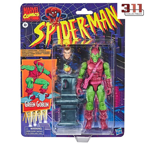 Hasbro - Marvel Legends - Retro Collection - Spider-Man: The Animated Series - Green Goblin - 6" Action Figure