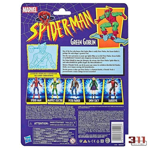 Hasbro - Marvel Legends - Retro Collection - Spider-Man: The Animated Series - Green Goblin - 6" Action Figure