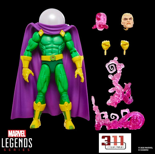 Hasbro - Marvel Legends - Retro Collection - Spider-Man: The Animated Series - Mysterio (Red Effects) - 6” Action Figure