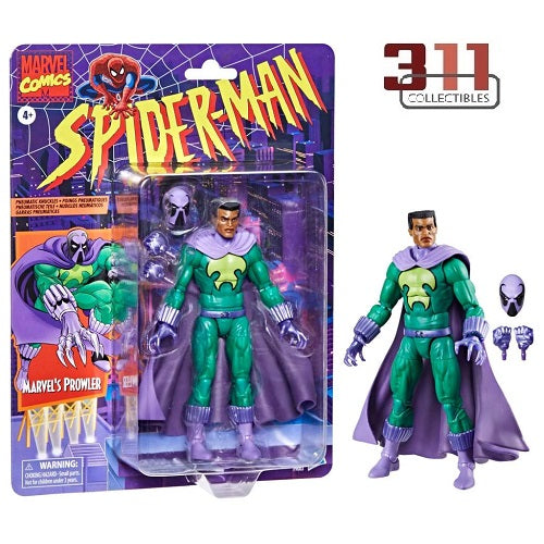 Hasbro - Marvel Legends - Retro Collection - Spider-Man The Animated Series - Prowler - 6” Action Figure