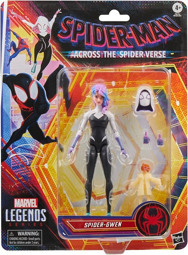 Hasbro - Marvel Legends - Collection Rétro - Spider-Man : À travers le Spider-Verse (Deuxième partie) - Spider-Gwen - Figurine articulée de 15 cm
