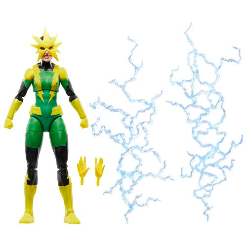 Hasbro - Marvel Legends - Collection Rétro - Spider-Man - Francine Frye (Electro) - Figurine articulée de 15 cm