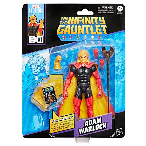 Hasbro - Marvel Legends - Retro Collection - Comic - The Infinity Gauntlet Adam Warlock - 6” Action Figure