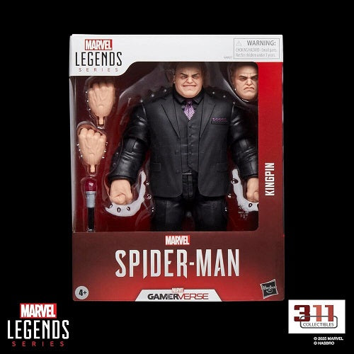 Hasbro - Marvel Legends - Spider-Man 2 (Gamerverse) - Kingpin (Costume noir) - Figurine articulée de 15 cm