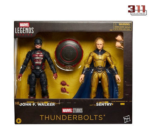 Hasbro - Marvel Legends - Thunderbolts - John F. Walker et Sentry (lot de 2) - Figurines articulées de 15 cm