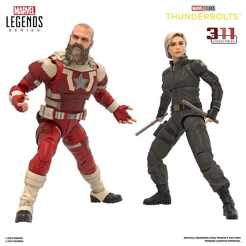 Hasbro – Marvel Legends – Thunderbolts – Yelena Belova & Red Guardian (2er-Pack) – 6-Zoll-Actionfiguren
