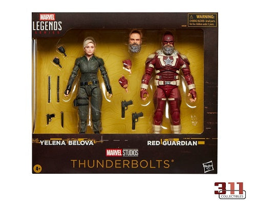 Hasbro – Marvel Legends – Thunderbolts – Yelena Belova & Red Guardian (2er-Pack) – 6-Zoll-Actionfiguren