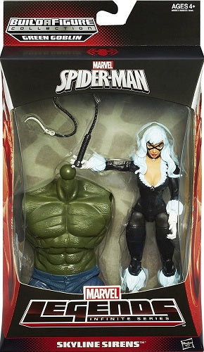 Hasbro - Marvel Legends Infinite Series - Skyline Sirens - Black Cat - Green Goblin Wave - Figurine articulée de 15 cm