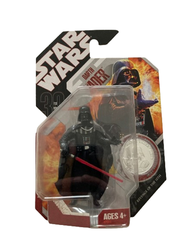 Hasbro - Star Wars - 30th Anniversary - Darth Vader (Silver Coin) (#1) (Coin Album Included) - 3.75” Action Figure