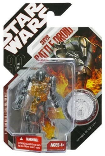 Hasbro - Star Wars - 30th Anniversary - Super Battle Droid (Silver Coin) (#8) - 3.75” Action Figure