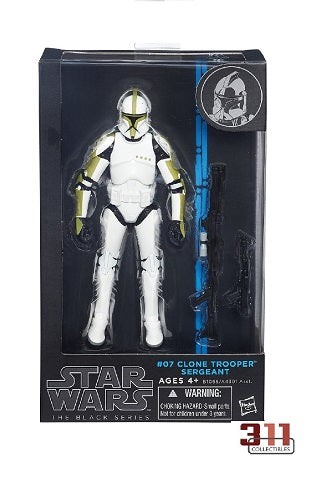 Hasbro - Star Wars - Black Series - Blue Line Wave - Clone Trooper Sergeant #07 - 6” Action Figure