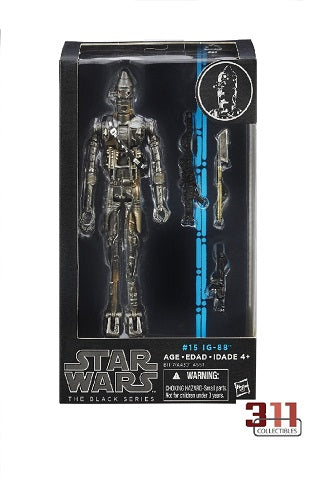 Hasbro - Star Wars - Black Series - Blue Line Wave - IG-88 #15 - 6” Action Figure