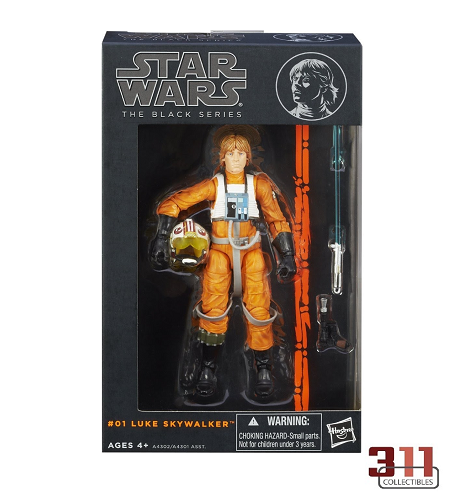 Hasbro - Star Wars - Black Series - Orange Line Wave - Luke Skywalker (X-Wing Pilot) #01 - 6” Action Figure