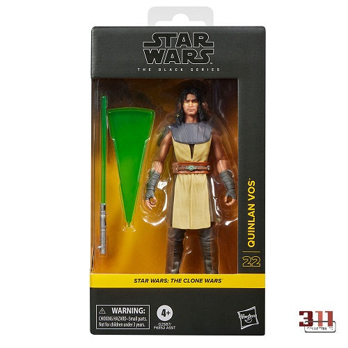 Hasbro - Star Wars - Black Series - The Clone Wars - Quinlan Vos (TCW22) - 6” Action Figure