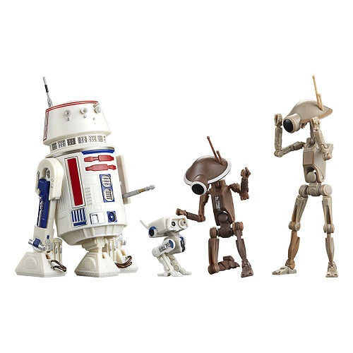 Hasbro - Star Wars - Black Series - The Mandalorian - R5-D4, BD-72 & Pit Droids (4-Pack) (Deluxe) - 6” Action Figure Set