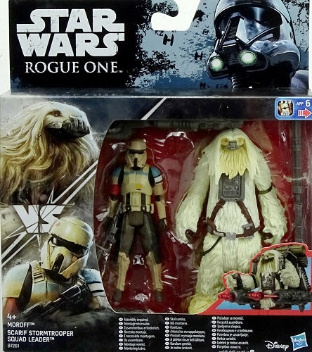 Hasbro - Star Wars - Rogue One - Stormtrooper de Scarif et chef d'escouade (lot de 2) - Figurines articulées de 9,5 cm