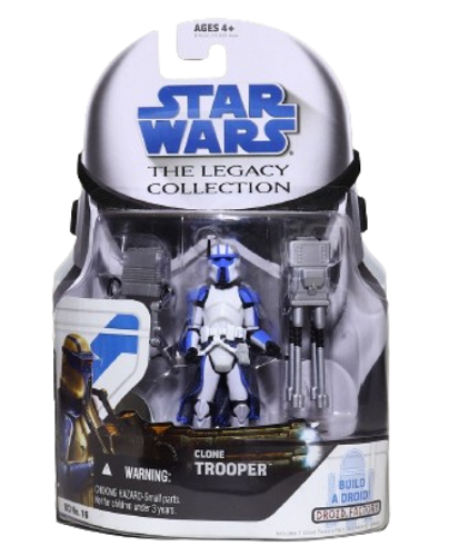 Hasbro - Star Wars - The Legacy Collection (Blue) - Clone Trooper (Heavy Gunner) (BD16) - 3.75” Action Figure