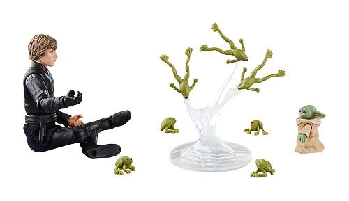 Hasbro - Star Wars - Collection Vintage - Le Livre de Boba Fett - Luke Skywalker et Grogu (Deluxe) - Figurine articulée de 9,5 cm