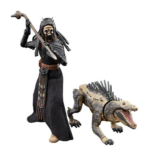 Hasbro - Star Wars - Collection Vintage - Le Livre de Boba Fett - Guerrier Tusken et Massif (Deluxe) - Figurine articulée de 9,5 cm