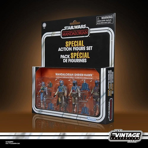 Hasbro - Star Wars - Vintage Collection - The Mandalorian - Mandalorian Shriek-Hawk - (4-Pack) - 3.75” Action Figure