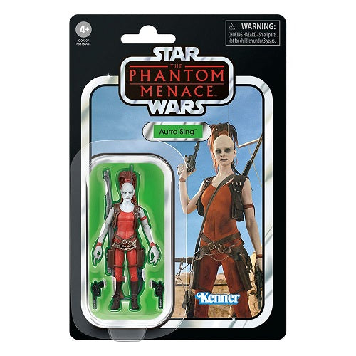 Hasbro - Star Wars - Collection Vintage - La Menace Fantôme - Aurra Sing (VC73) (Réédition 2025) - Figurine articulée de 9,5 cm