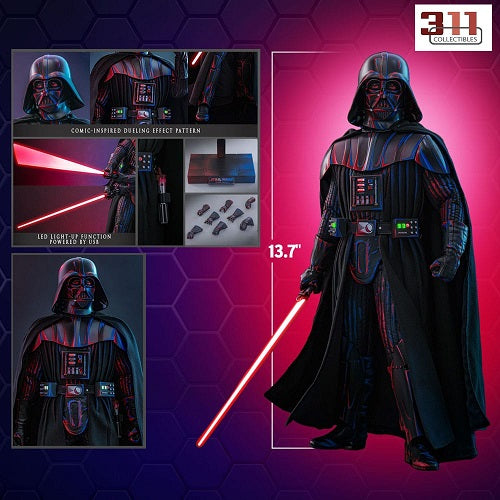Hot Toys - Movie Masterpiece - Star Wars - Darth Vader (Dueling Effect Version, Hot Toys Exclusive) - 1/6 Scale Figure (31 cm)