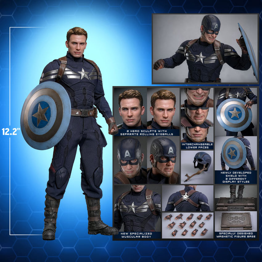 Hot Toys - Movie Masterpiece Series - Captain America: The Winter Soldier - Captain America (Stealth S.T.R.I.K.E. Suit 2.0) MMS783 - 1/6 Scale Figure
