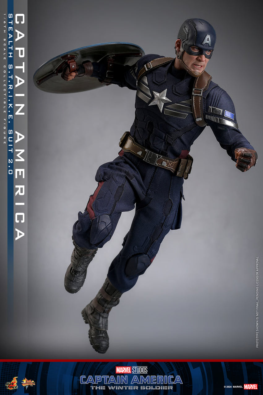 Hot Toys - Movie Masterpiece Series - Captain America: The Winter Soldier - Captain America (Stealth S.T.R.I.K.E. Suit 2.0) MMS783 - 1/6 Scale Figure