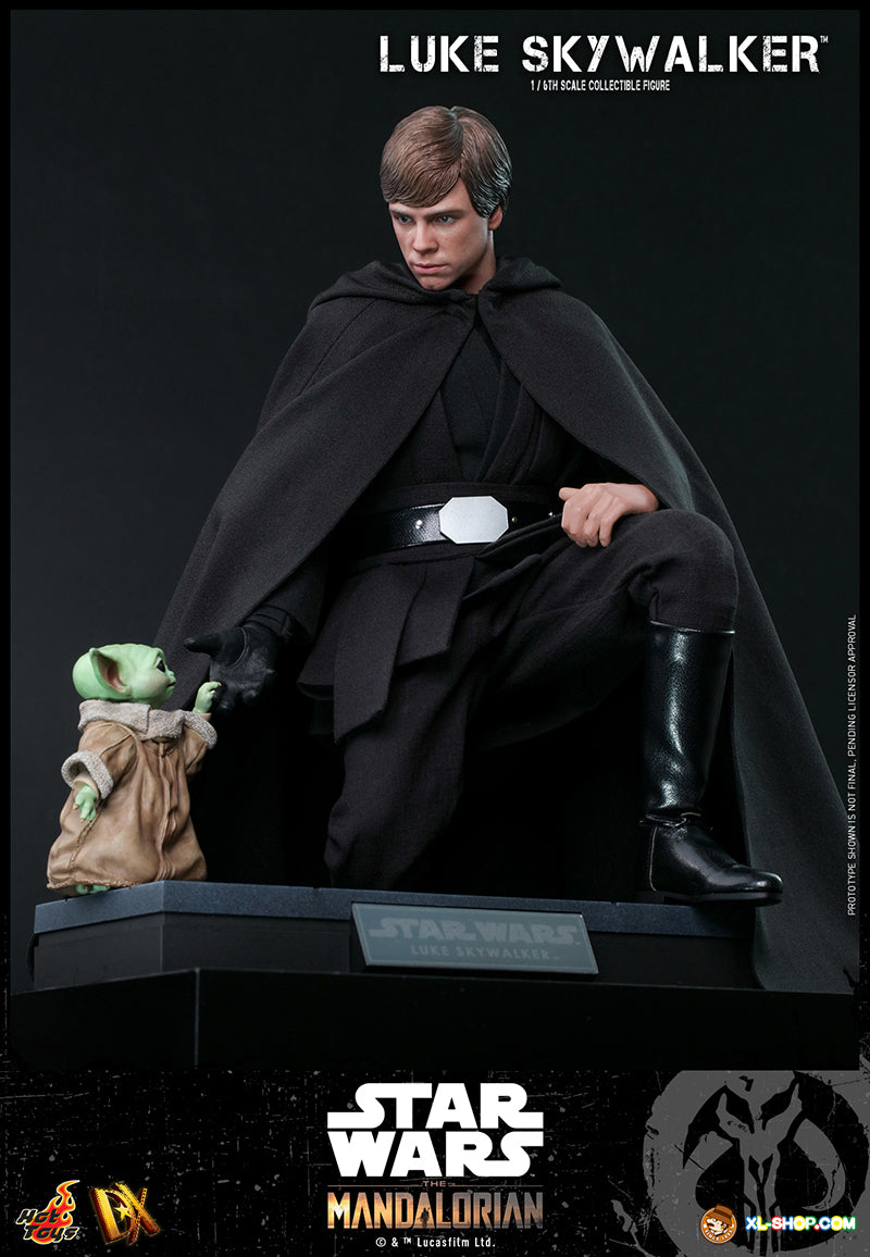 Hot Toys - Star Wars: The Mandalorian - Luke Skywalker & Grogu (DX22, Geopend) - 1/6 Scale (28 cm) Collectible Figure