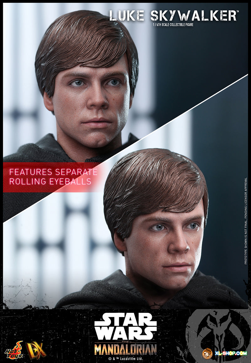 Hot Toys - Star Wars: The Mandalorian - Luke Skywalker & Grogu (DX22, Geopend) - 1/6 Scale (28 cm) Collectible Figure