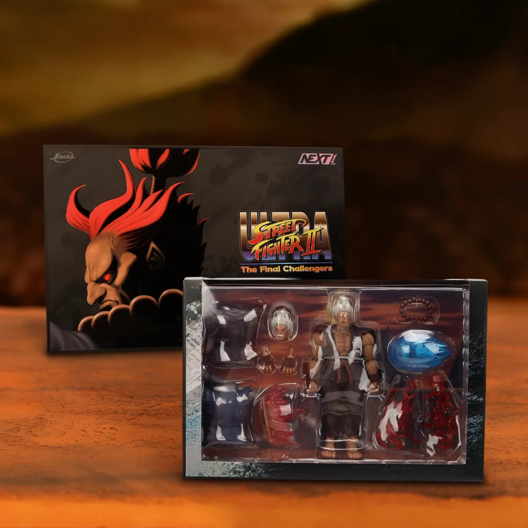 Jada Toys - Ultra Street Fighter II: The Final Challengers - Akuma (Player 2 Deluxe) - Jada Next Level Exclusive - 6" Action Figure
