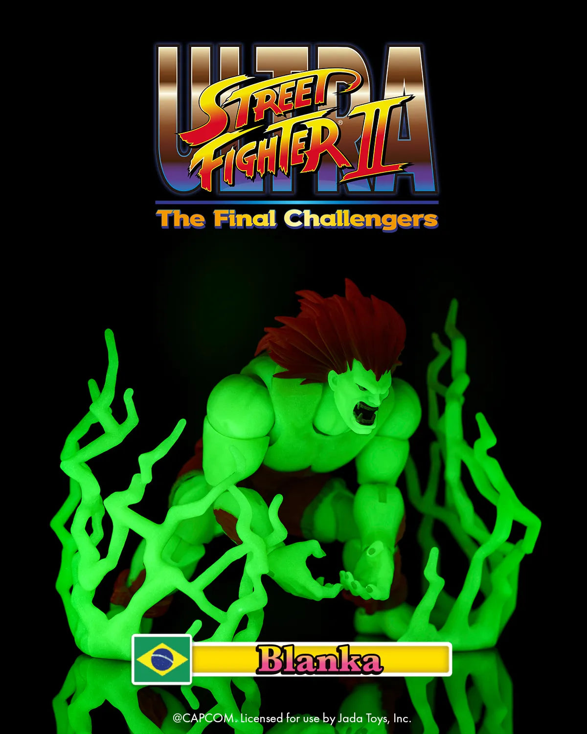 Jada Toys - Ultra Street Fighter II: The Final Challengers - Blanka (Glow in the Dark, Limited Edition) - 1/12 Scale (19 cm) Action Figure