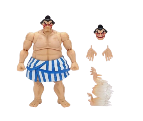 Jada Toys - Ultra Street Fighter II: The Final Challengers - E. Honda (Deluxe) - 6" Actionfigur