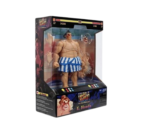 Jada Toys - Ultra Street Fighter II: The Final Challengers - E. Honda (Deluxe) - 6" Actionfigur