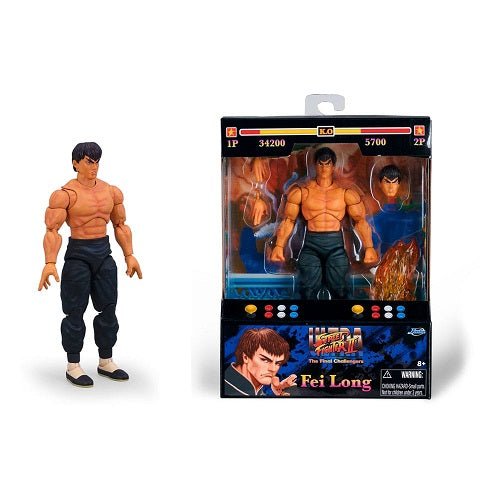 Jada Toys – Ultra Street Fighter II: The Final Challengers – Fei Long – 6-Zoll-Actionfigur