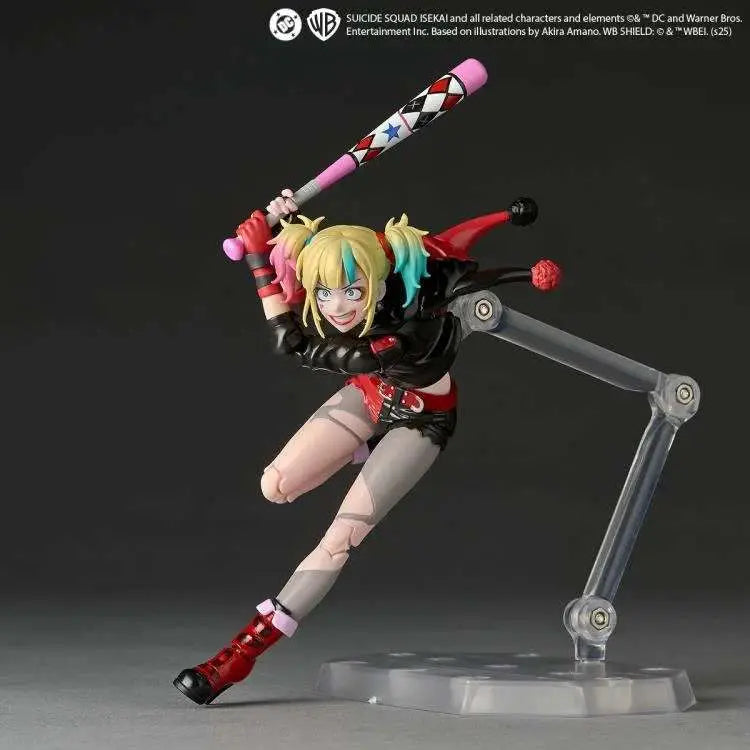 Kaiyodo - Revoltech - Amazing Yamaguchi - Harley Quinn (Suicide Squad Isekai Ver.) - 14/17 cm Action Figure