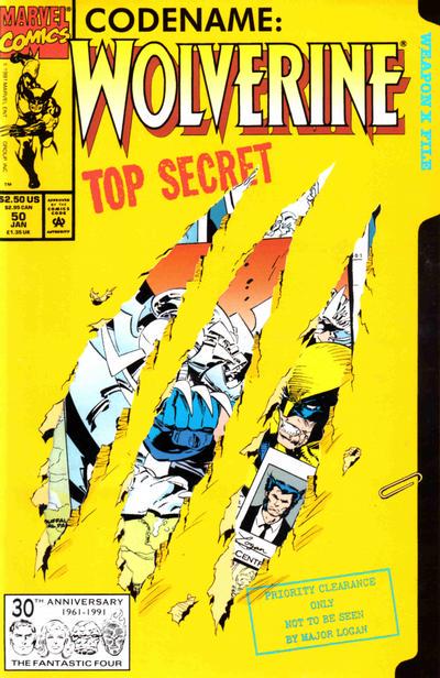 Marvel Comics - Wolverine #50 (01/1992, Die-Cut Cover, Direct Edition) - CGC 9.8 Universal Grade - Graded Comic Book