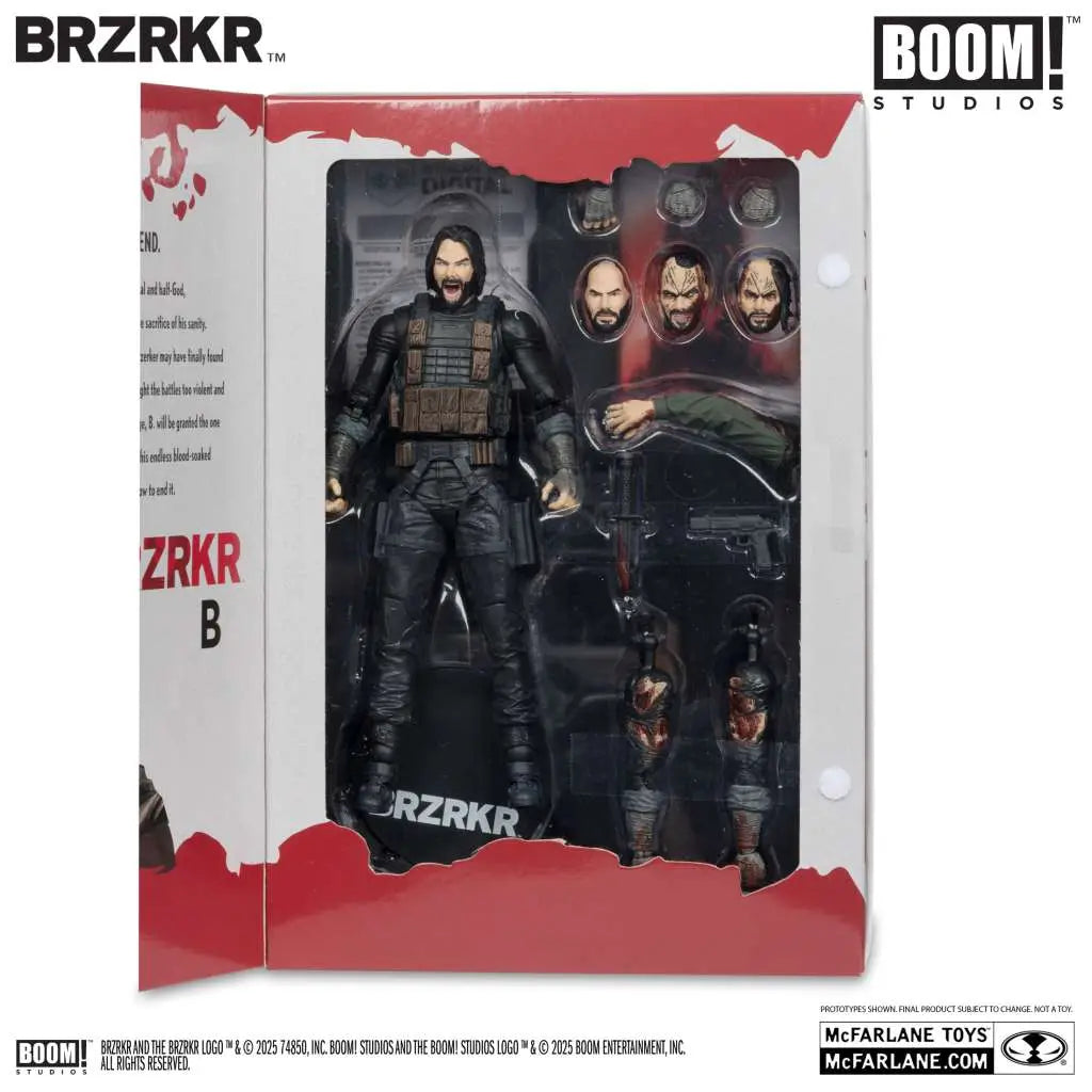 McFarlane Toys - Boom! Studios - BRZRKR - Deluxe BRZRKR (B) - Created By Keanu Reeves - 7" Action Figure