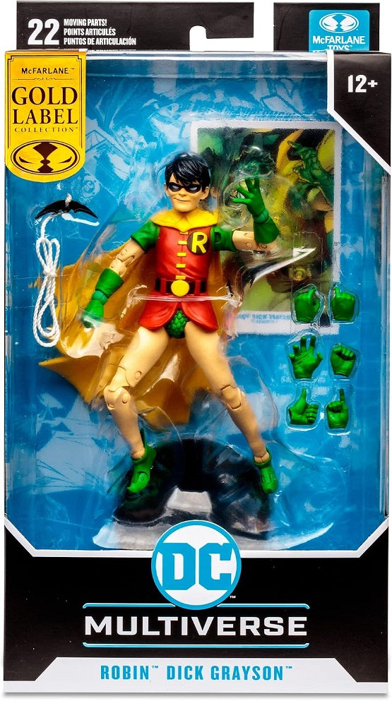 McFarlane Toys - DC Multiverse - Batman: DC Rebirth - Robin (Dick Grayson) (Gold Label) - 7” Action Figure