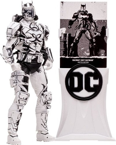 McFarlane Toys - DC Multiverse - Justice League: The Amazo Virus - Hazmat Suit Batman (Sketch Edition) (Gold Label) - Authenticated Limited Edition 5100pcs - 7” Action Figure