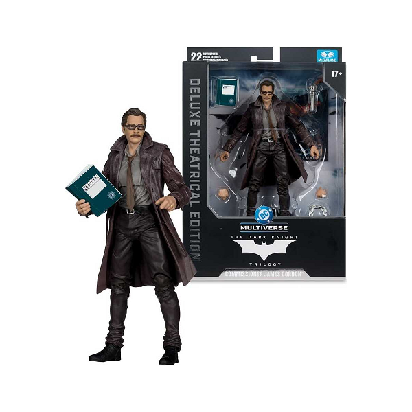 McFarlane Toys - Deluxe Theatrical Edition - DC Multiverse - The Dark Knight - Commissioner James Gordon - 7” Action Figure