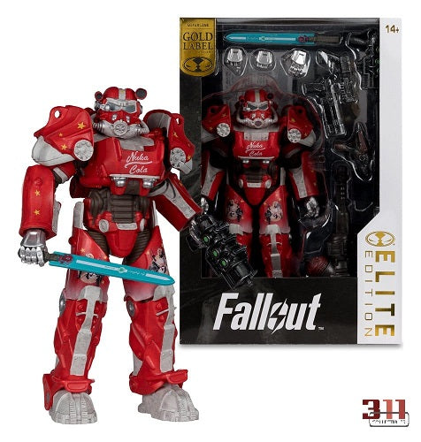 Mc Farlane Toys - Elite Edition - Fallout 76 - T-60 (Gold Label, Nuka Cola) - 18 cm Action Figure